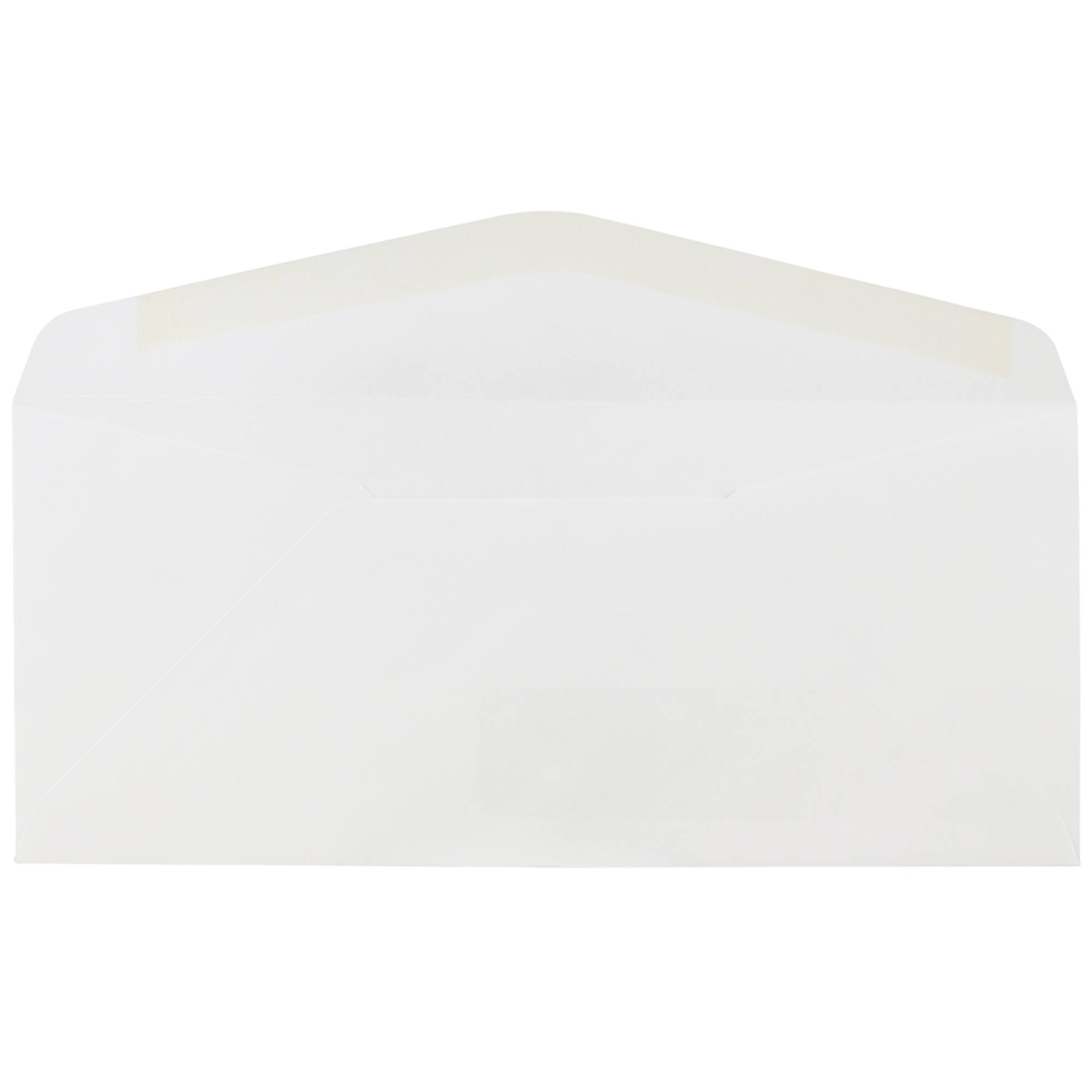 JAM Paper Bulk 4" x 9.5" White Commercial Window Envelopes